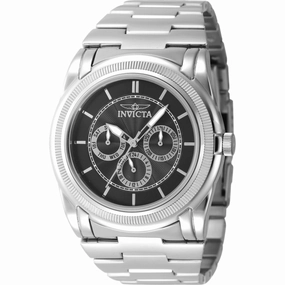 Invicta Men's Watch - Slim Gunmetal Dial Silver Tone Stainless Steel Bracelet | 46258