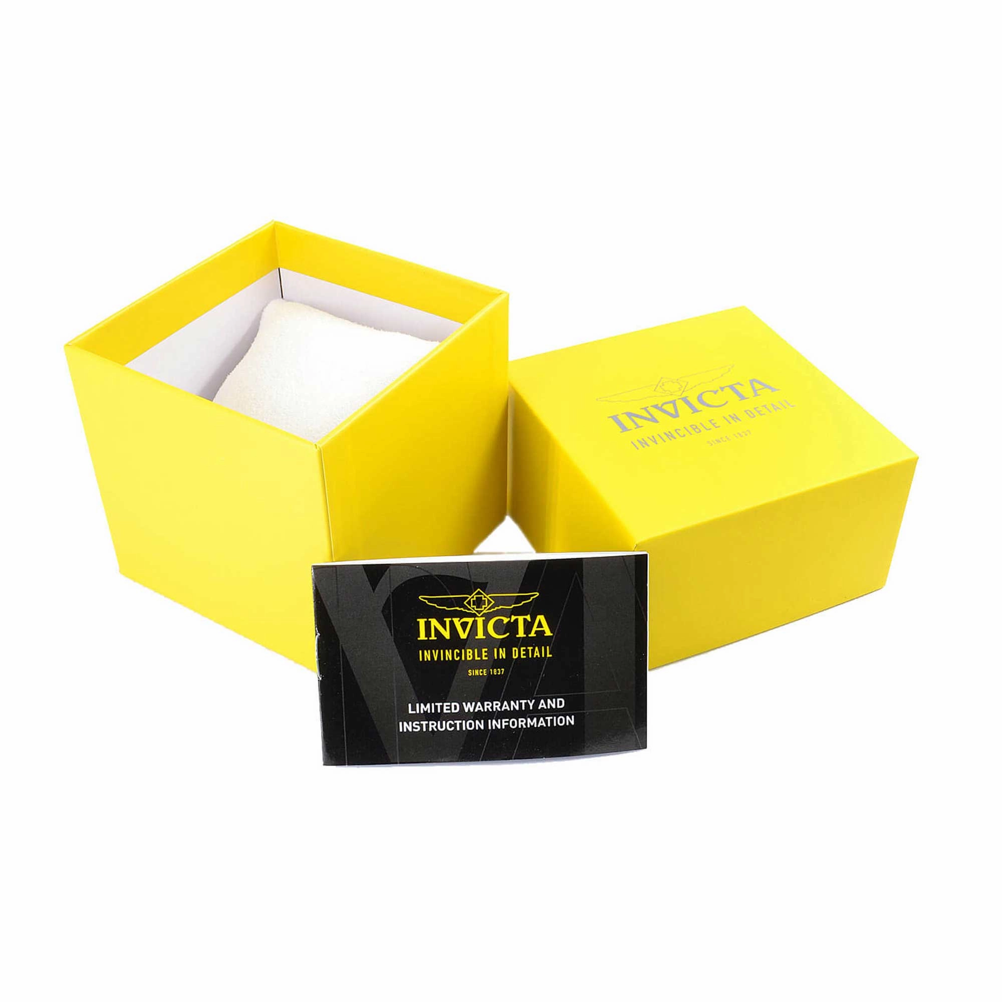 Invicta Men's Watch - Slim Quartz Green Dial Yellow Gold Steel Bracelet Date | 46263