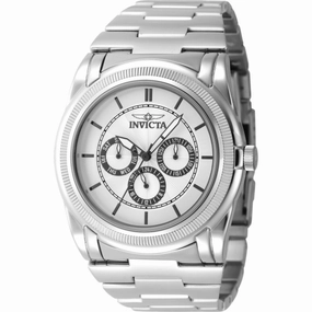 Invicta Men's Watch - Slim Quartz Silver Dial Stainless Steel Bracelet Date | 46257