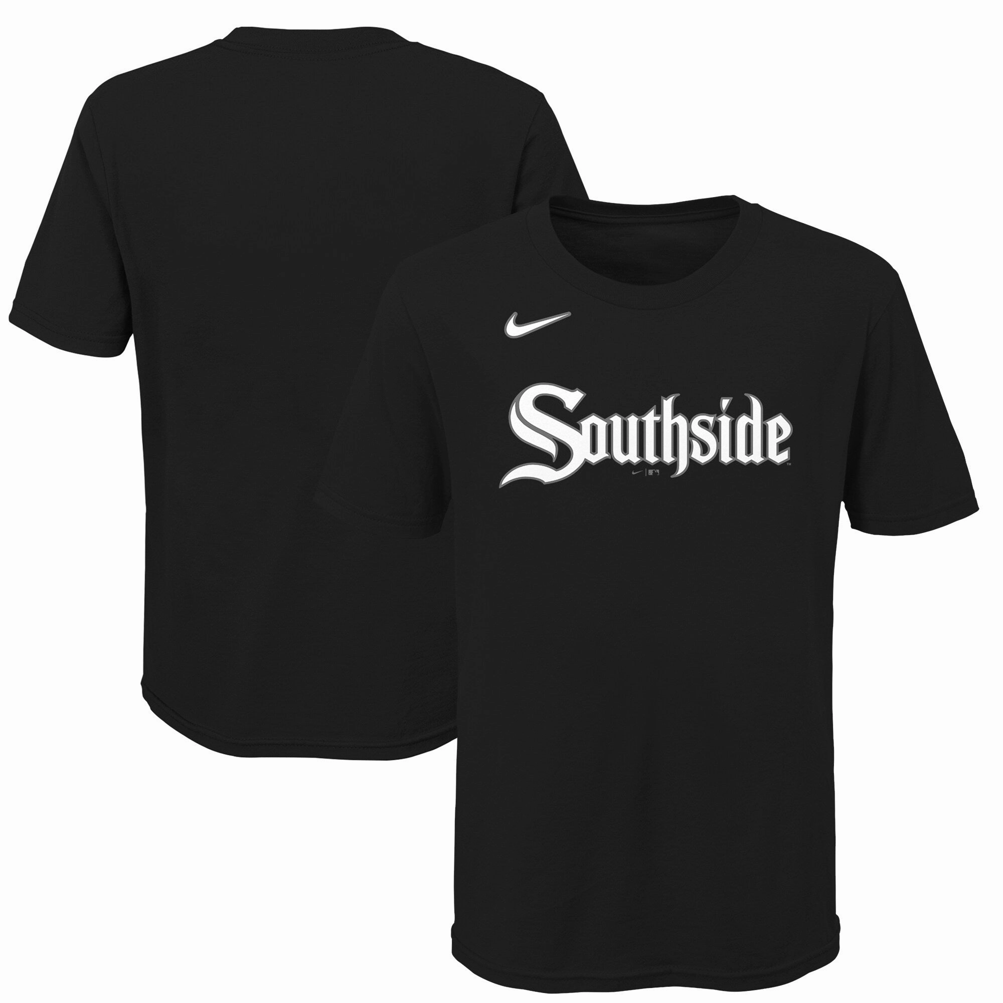 Kids Chicago White Sox City Connect Child Nike Black Wordmark T-Shirt