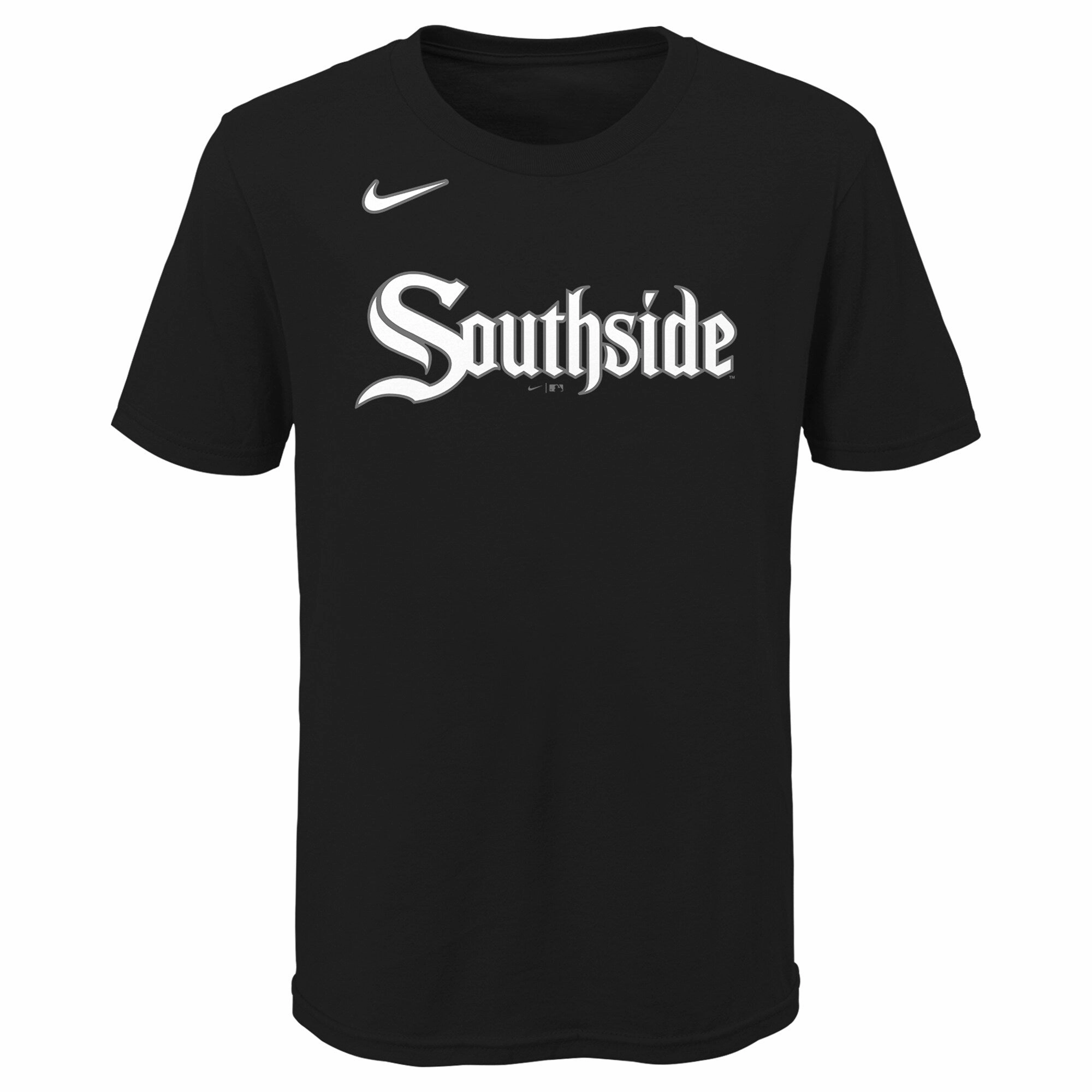 Kids Chicago White Sox City Connect Child Nike Black Wordmark T-Shirt