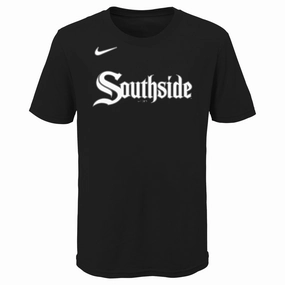 Kids Chicago White Sox City Connect Child Nike Black Wordmark T-Shirt