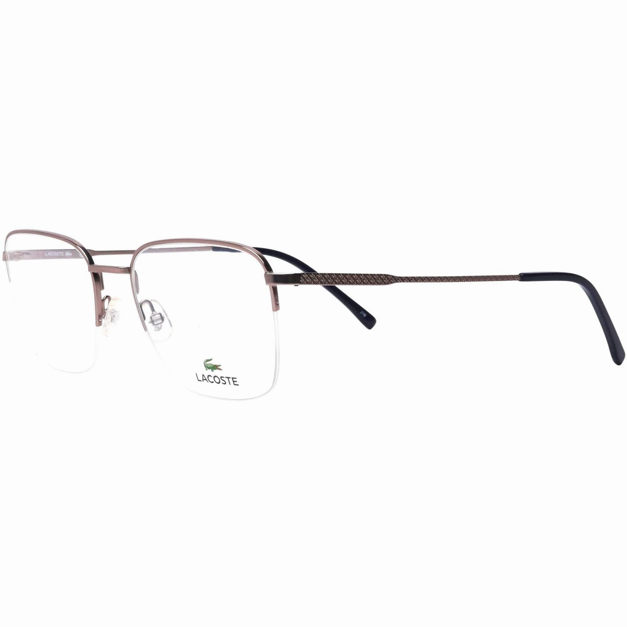 Lacoste Men's Eyeglasses - Matt Light Ruthenium/Blue Metal Frame | LACOSTE L2254 035