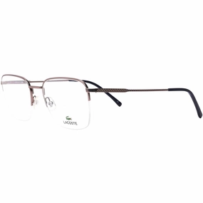 Lacoste Men's Eyeglasses - Matt Light Ruthenium/Blue Metal Frame | LACOSTE L2254 035