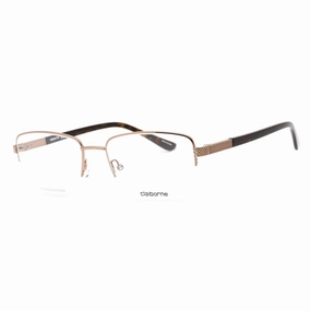 Liz Claiborne Men's Eyeglasses - Light Brown Metal Rectangular Frame | CB 262 TUI