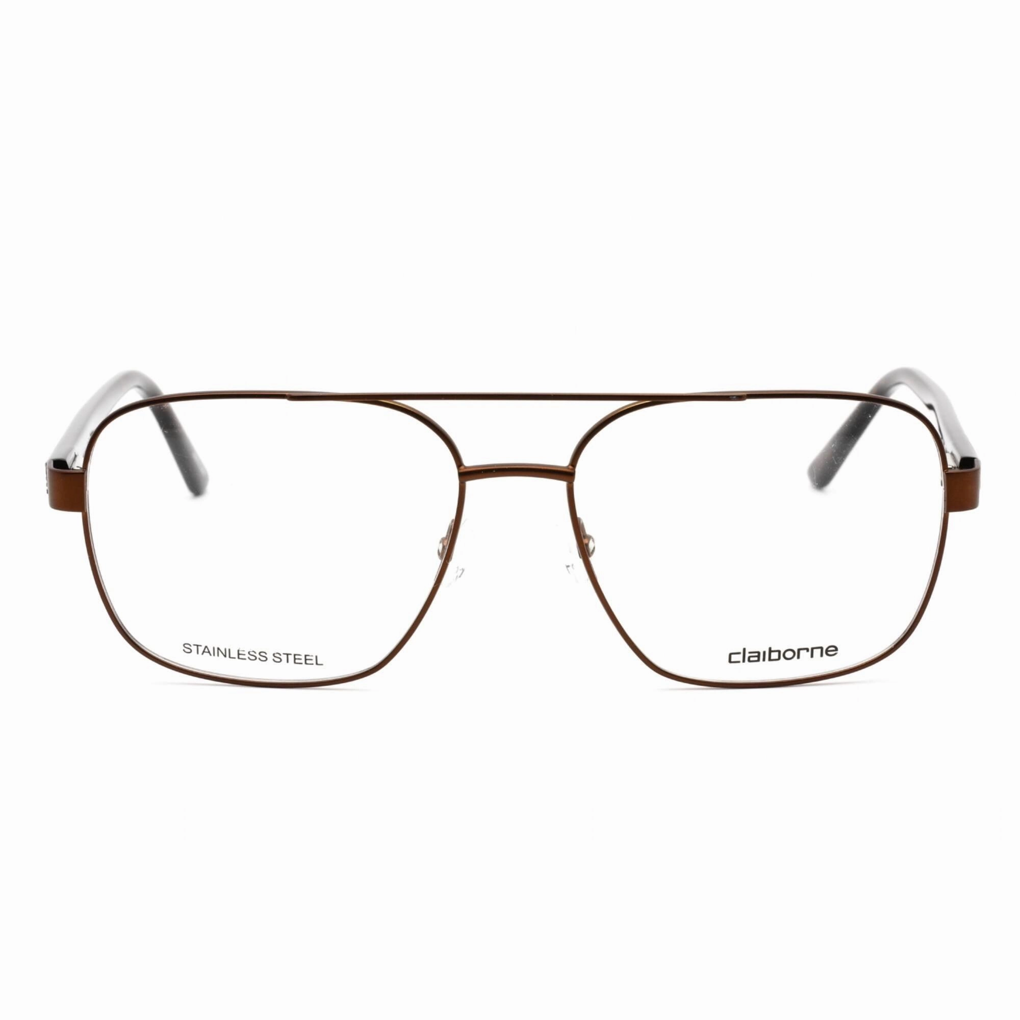 Liz Claiborne Men's Eyeglasses - Light Brown Metal Rectangular Frame | CB 263 0TUI 00