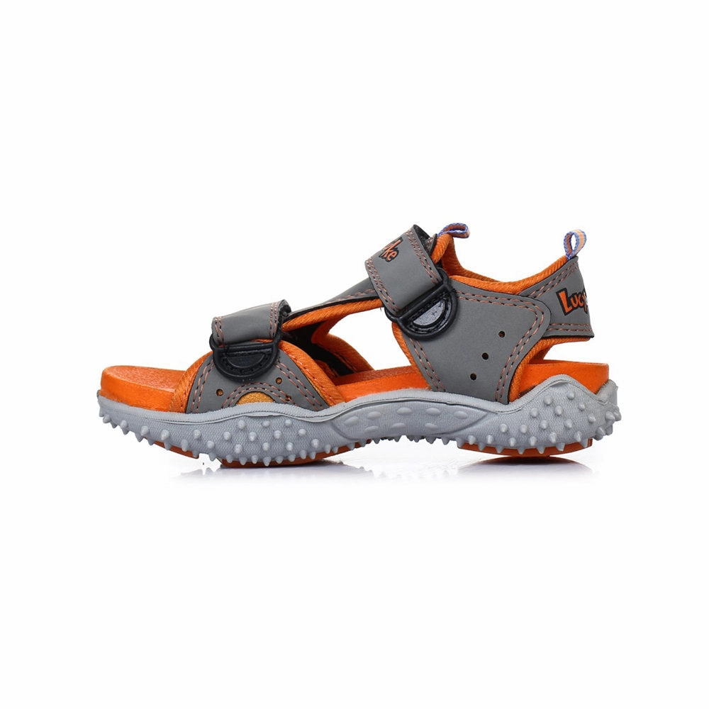 Lucy & Luke (Grey) Casual Sandal For Kids POLO By Liberty