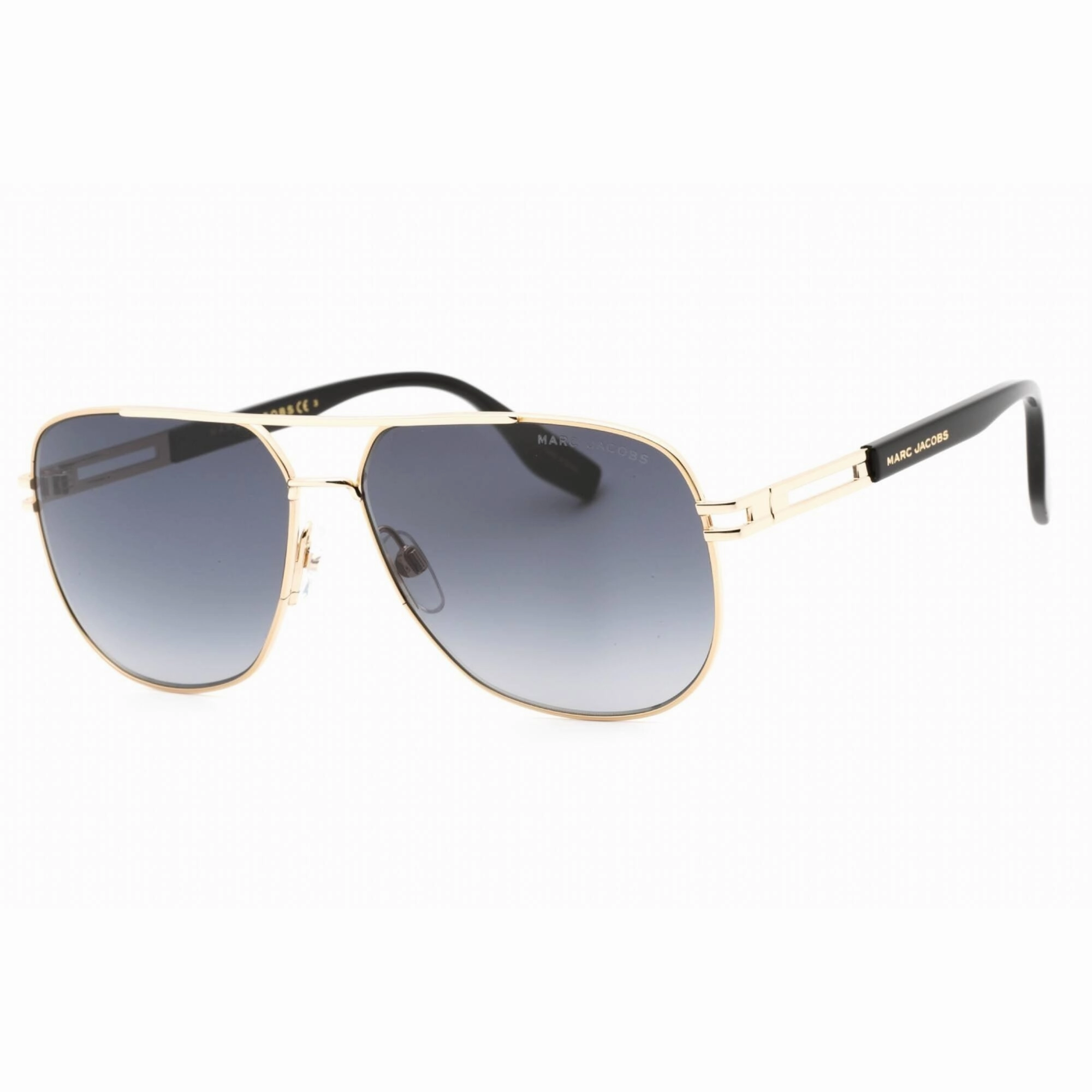 Marc Jacobs Men's Sunglasses Gold Black Full Rim Aviator Frame | MARC 633/S 0RHL 9O