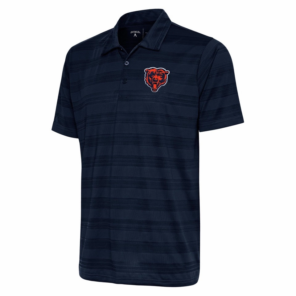 Men's Chicago Bears Antigua Navy Blue Compass Polo