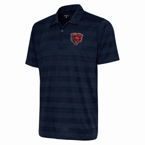 Men's Chicago Bears Antigua Navy Blue Compass Polo