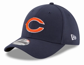 Men's Chicago Bears New Era Navy Team Classic 39THIRTY Flex Hat