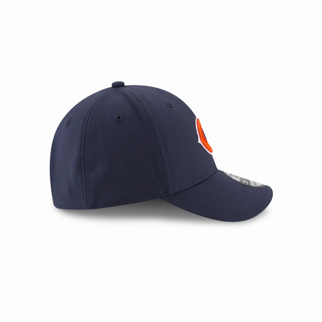 Men's Chicago Bears New Era Navy Team Classic 39THIRTY Flex Hat