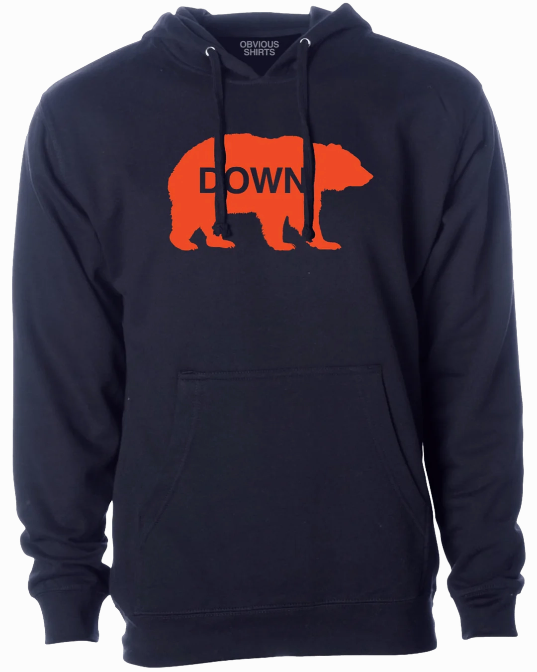 Men's Chicago Bears "Bear Down" Obvious Shirts Navy Hoodie