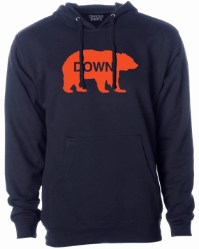 Men's Chicago Bears "Bear Down" Obvious Shirts Navy Hoodie