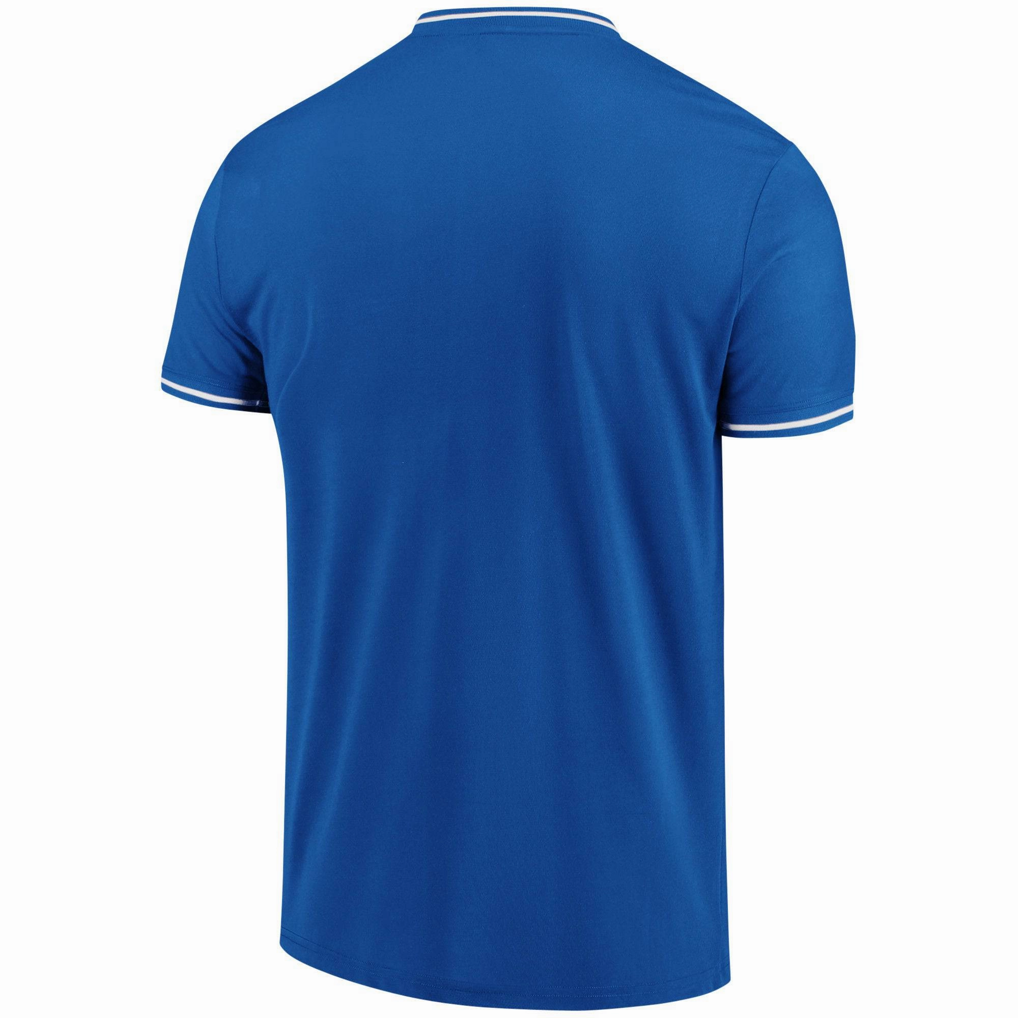 Men's Chicago Cubs Fanatics Branded Royal/White True Classics V-Neck T-Shirt