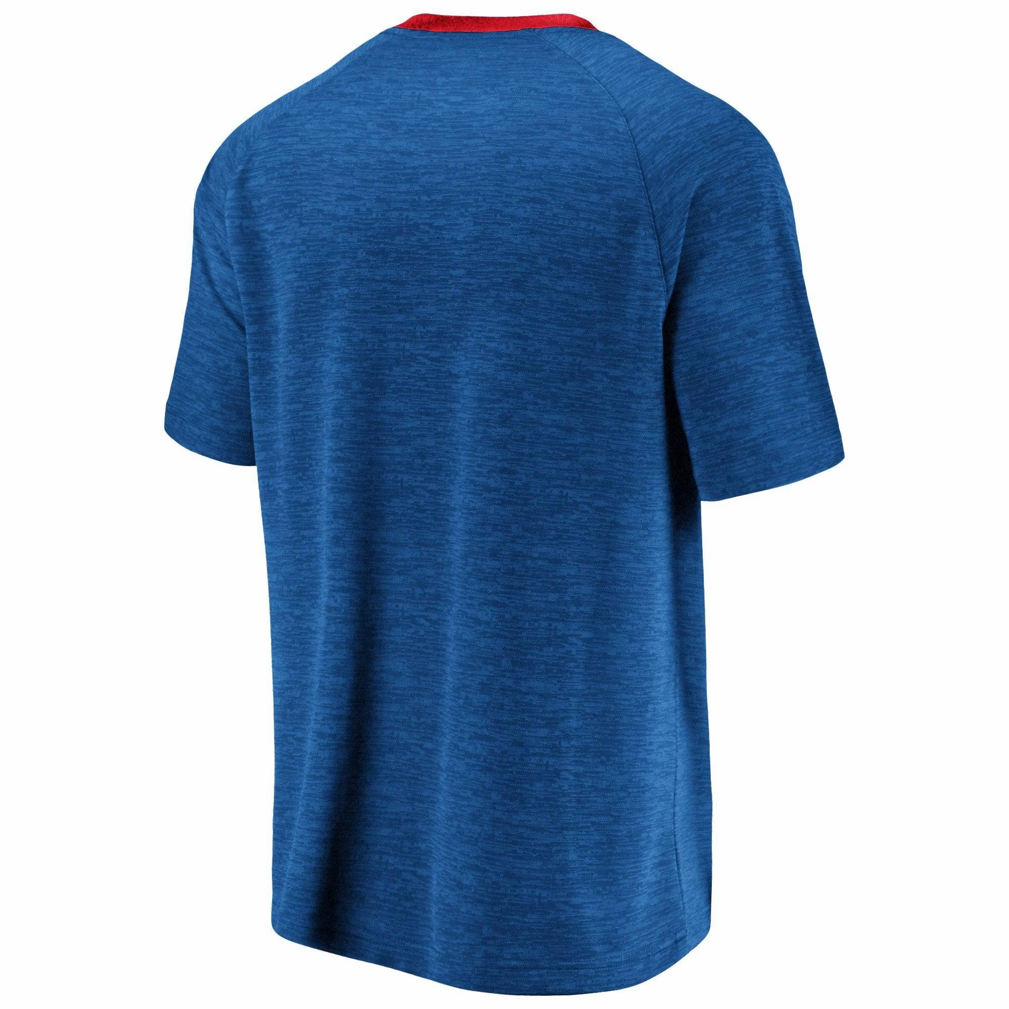 Men's Chicago Cubs Majestic Blue/Red Back To Business T-Shirt