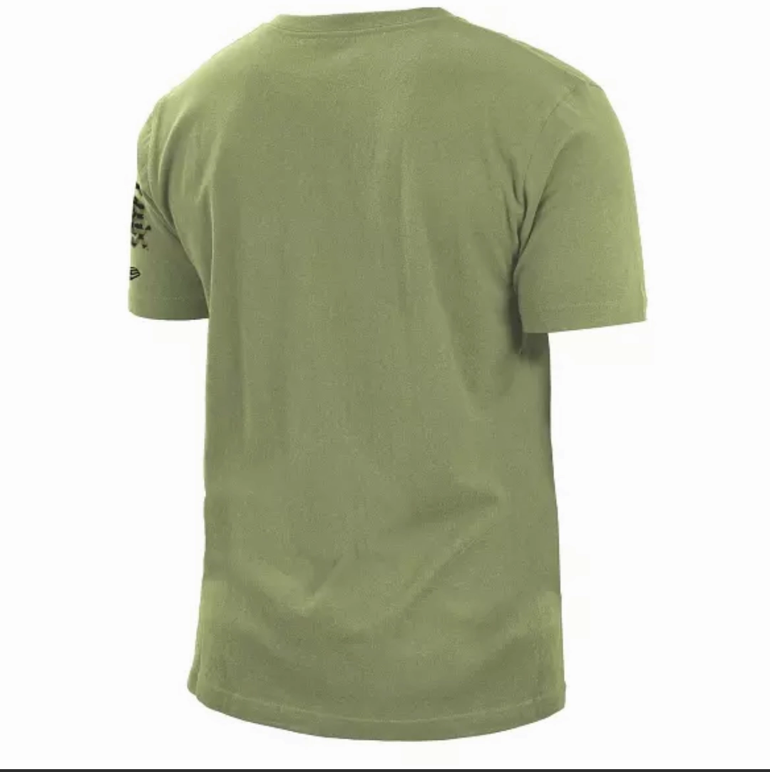 Men's Chicago White Sox 2022 Armed Forces Day Olive New Era Tee