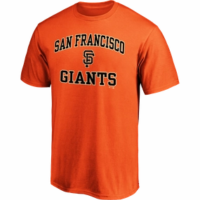 Men's Giants Cotton Heart and Soul Short Sleeve