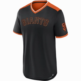 Men's Giants Fundamentals Poly Walk Off Short Sleeve
