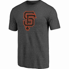 Men's Giants Triblend Logo Short Sleeve