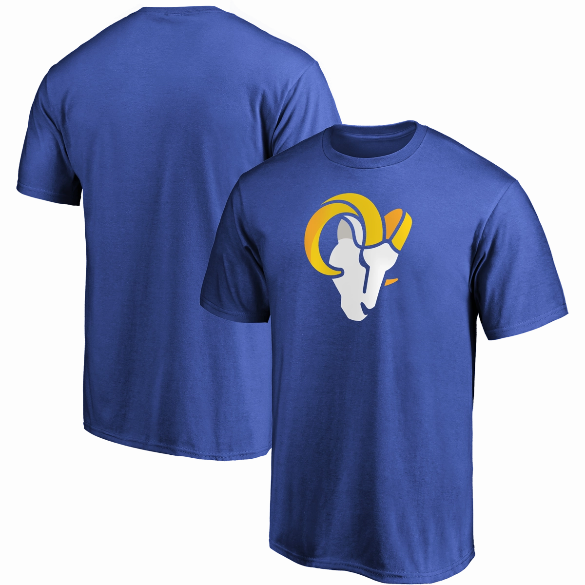 Men's Rams Cotton Primary Logo Short Sleeve