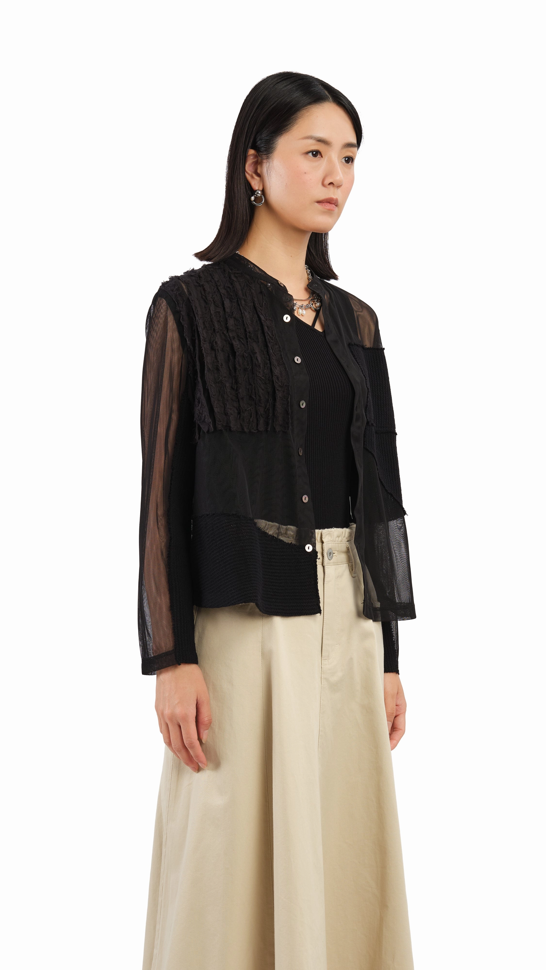 Mesh Patch Shirt
