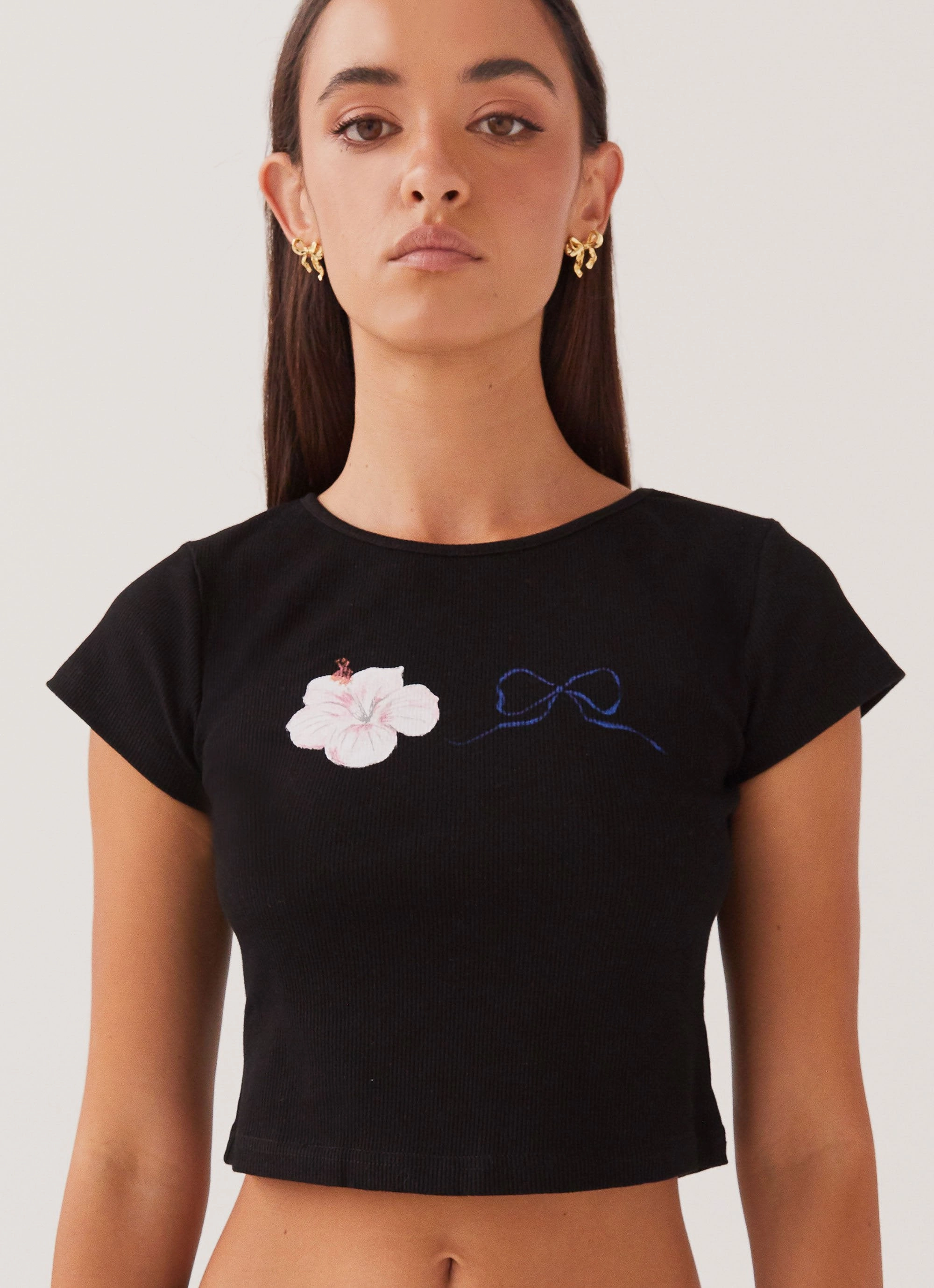 My Turn Baby Tee - Black