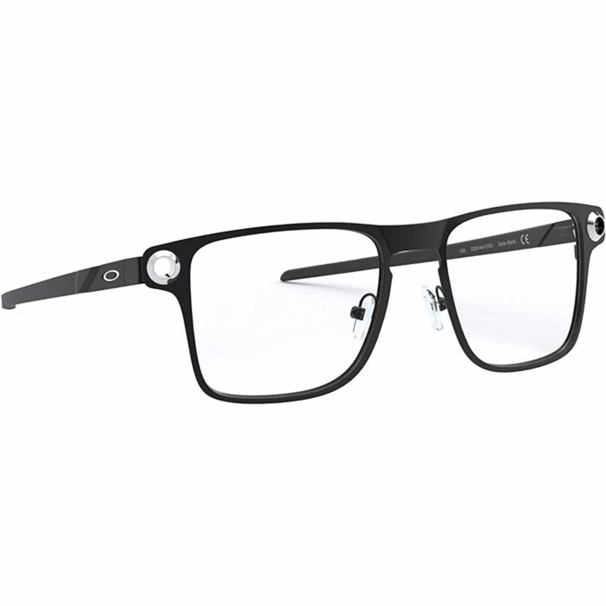 Oakley Men's Eyeglasses - Black Metal Square Frame Demo Lens | OAKLEY 0OX5144 1