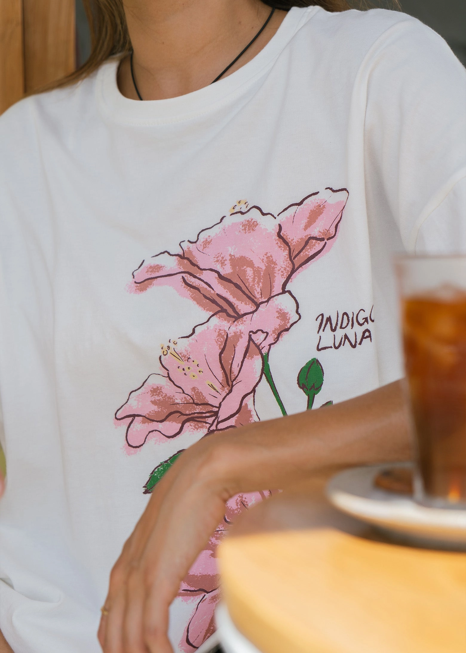 Oversized Tee Bloom Off White