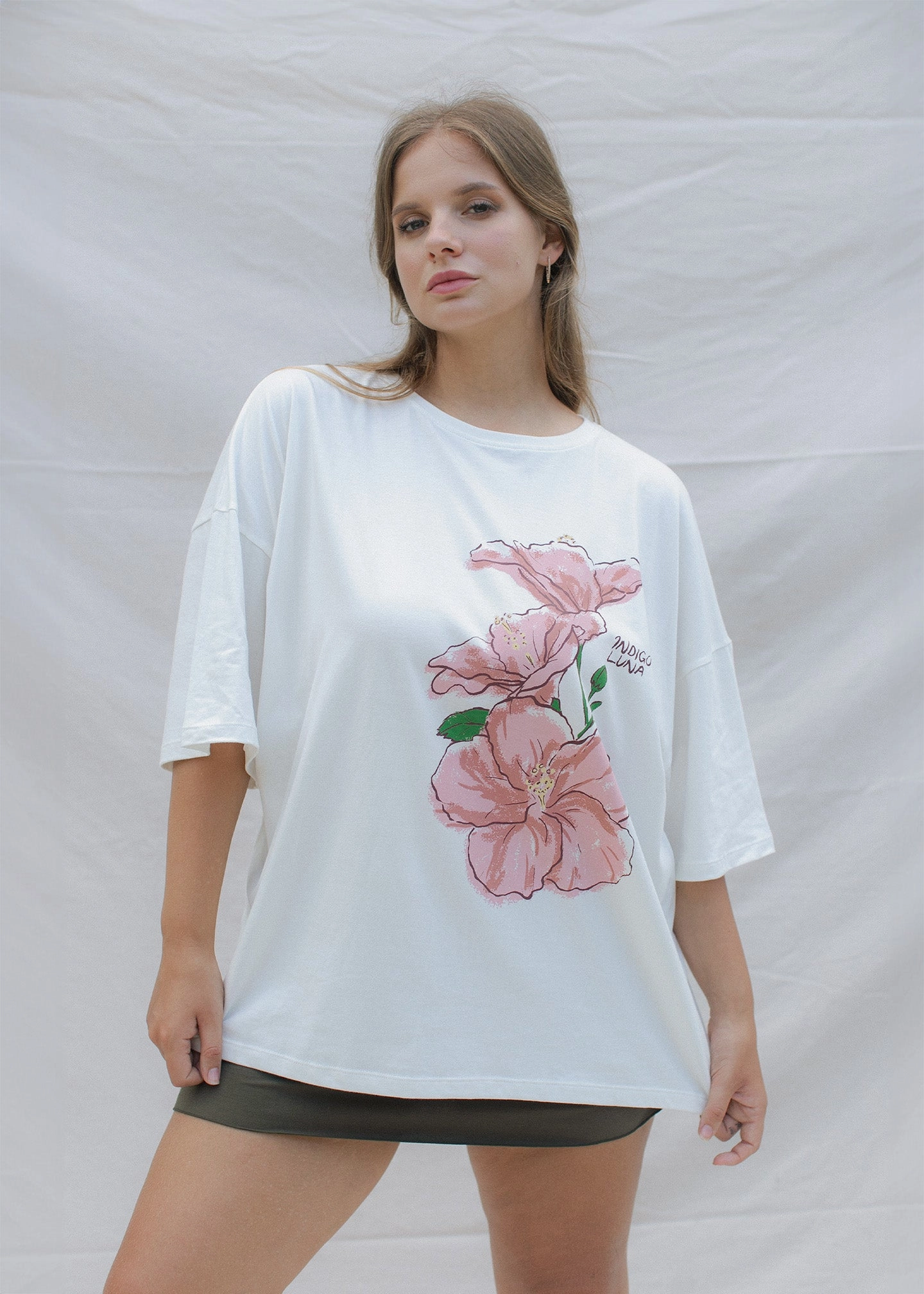 Oversized Tee Bloom Off White