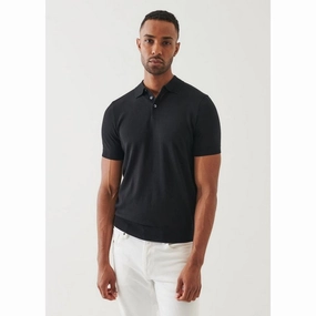 Patrick Assaraf | Cotton Cupro Button Polo (4 Colors)