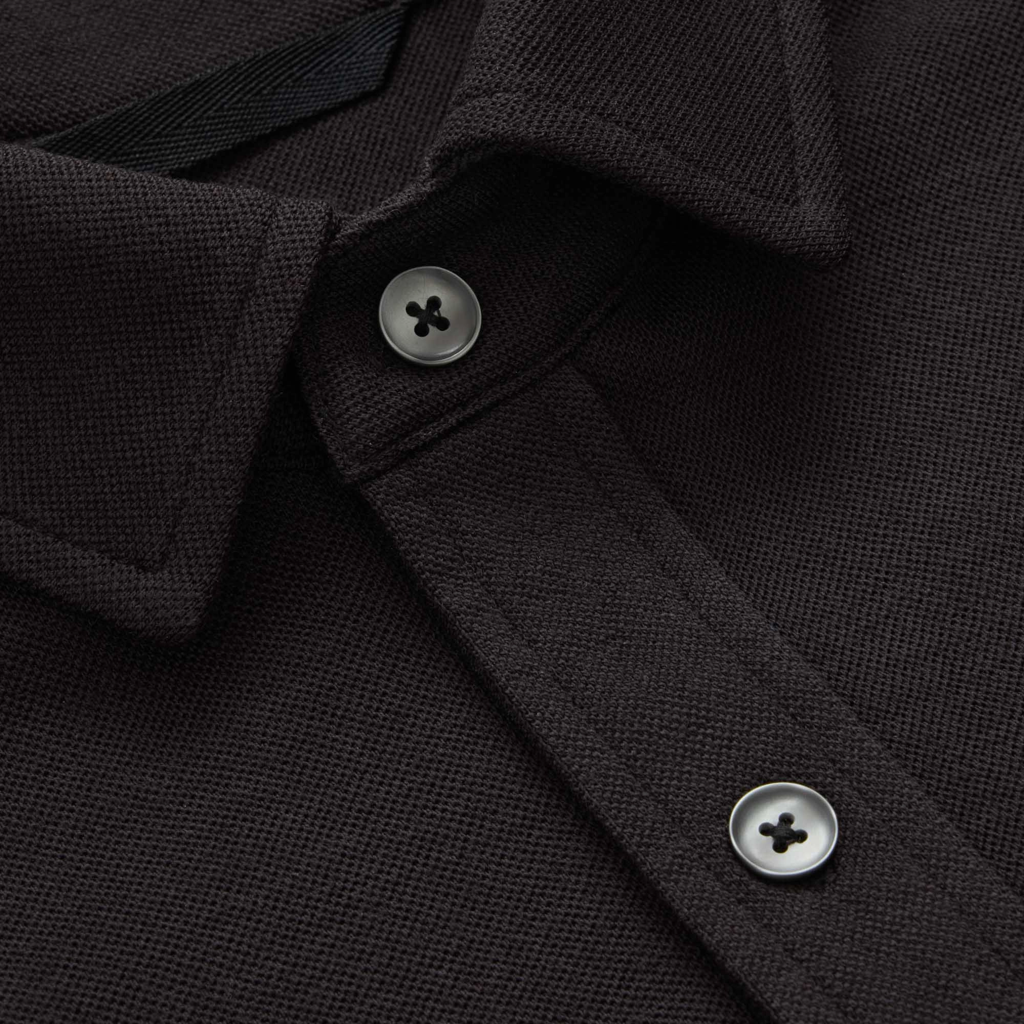 Pique Knit Button-Down Shirt