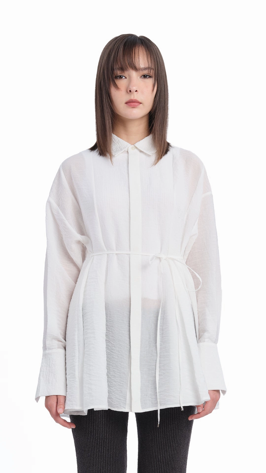 Pleated Flare Shirt