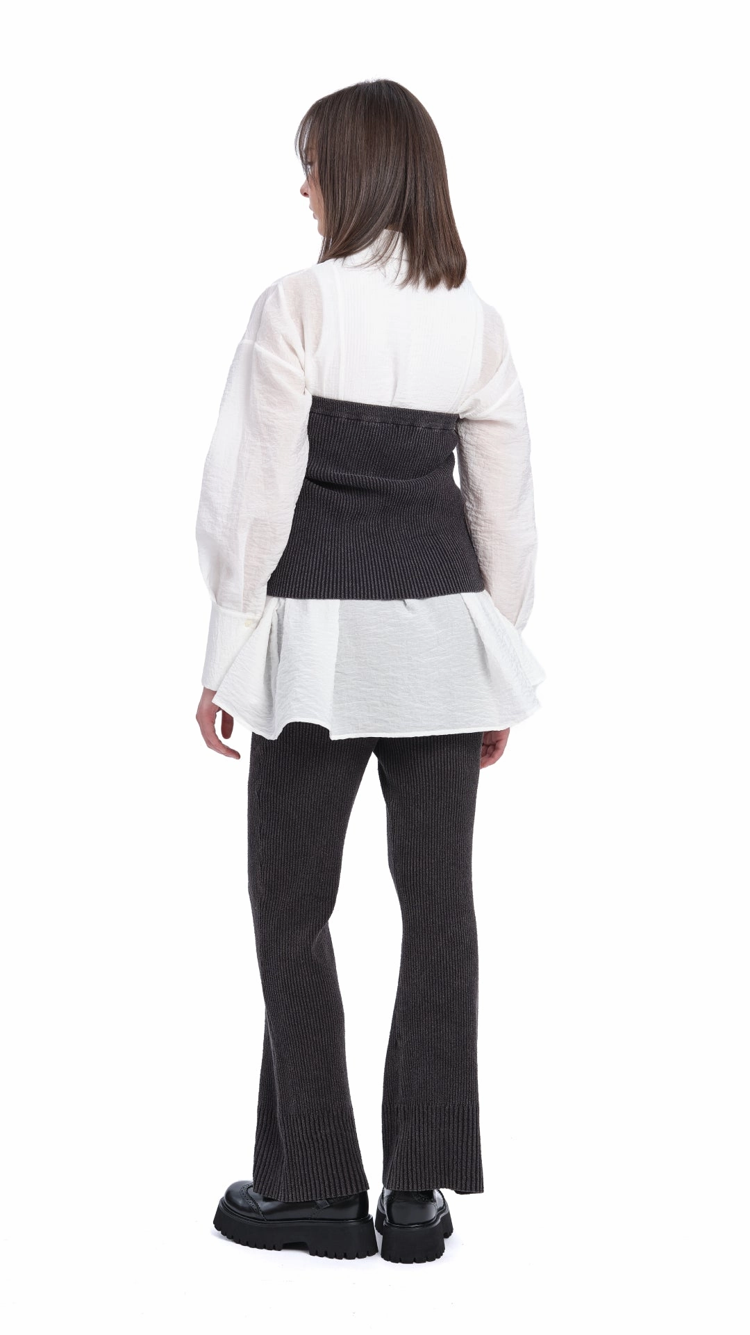 Pleated Flare Shirt