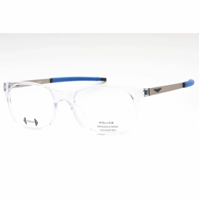 Police Men's Eyeglasses - Transparent Plastic Oval Shape Full Rim Frame | VPLF86 0P79