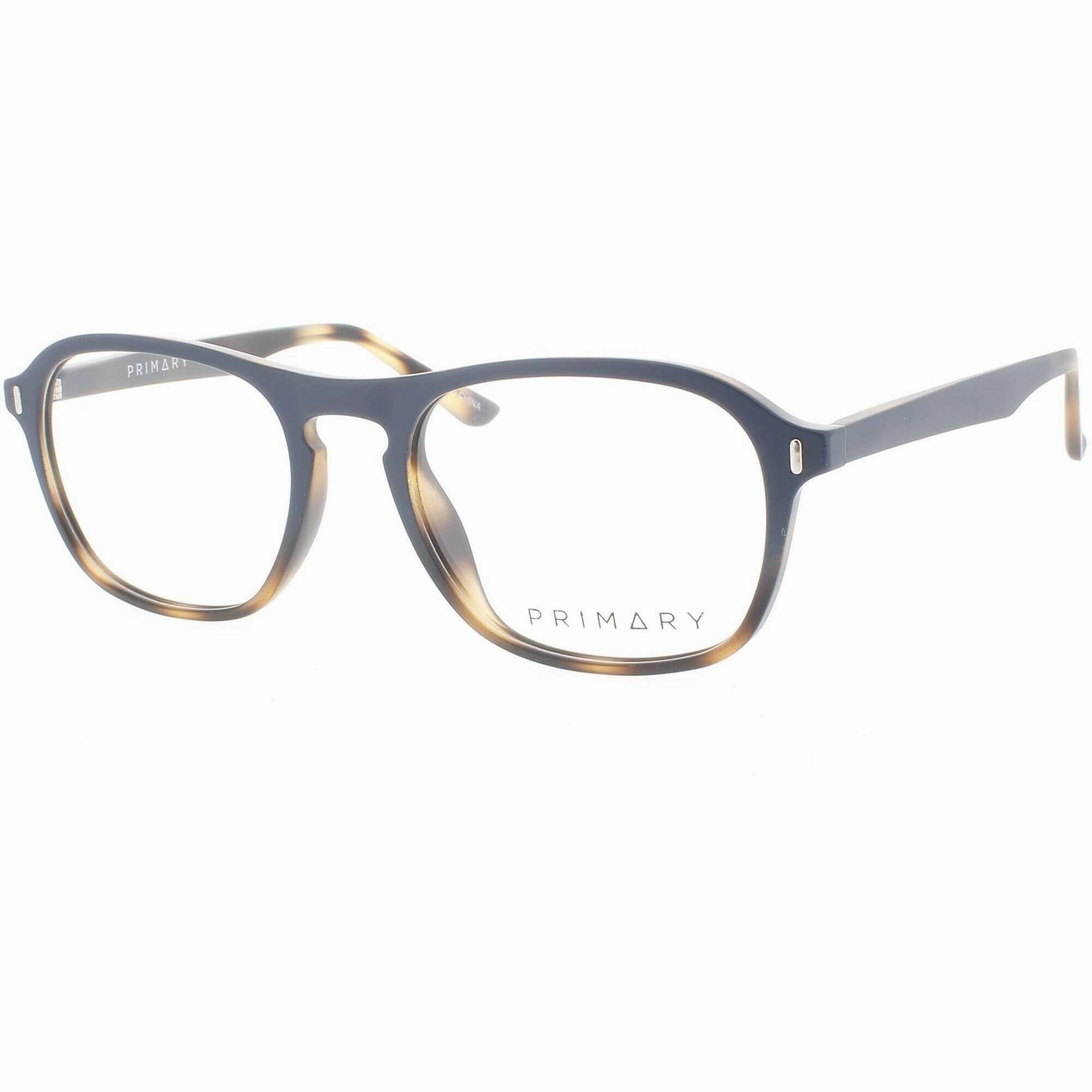 Primary Men's Eyeglasses - Demo Lens Plastic Navigator Full Rim Frame | PN501 NAVY
