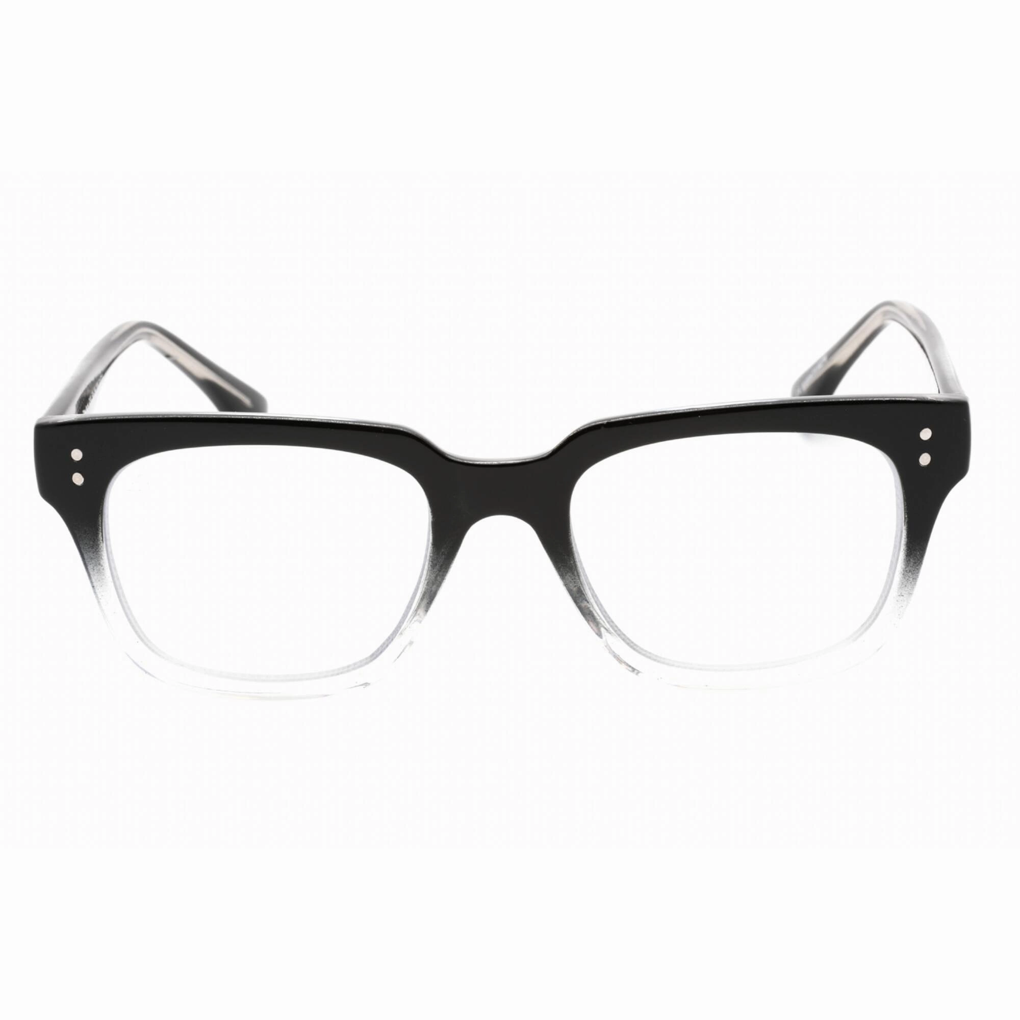 Prive Revaux Men's Eyeglasses - Plastic Rectangular Frame | Jack Caviar Black/Crystal