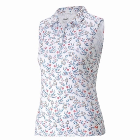 Puma - Girls' (Junior) MATTR Micro Floral Sleeveless Polo (539786 01)