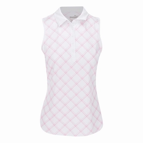 Puma - Women's Cloudspun Plaid Sleeveless Polo (623919 01)