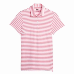Puma - Women's MATTR Somer Stripe Short Sleeve Golf Polo (621880 04)