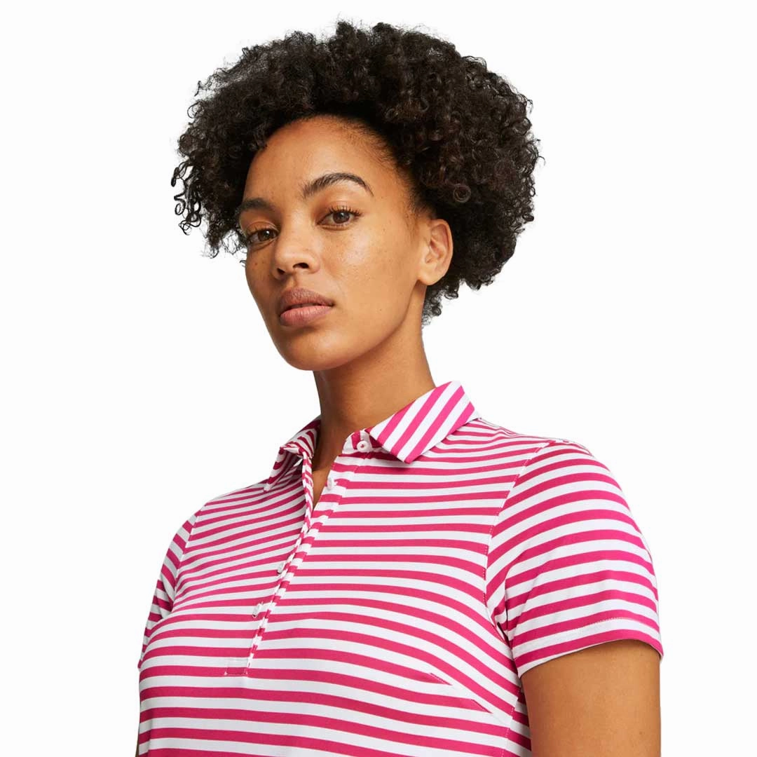 Puma - Women's MATTR Somer Stripe Short Sleeve Golf Polo (621880 07)
