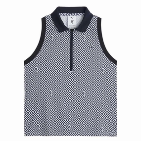 Puma - Women's Puma x PTC Resort Sleeveless Golf Polo (623969 02)