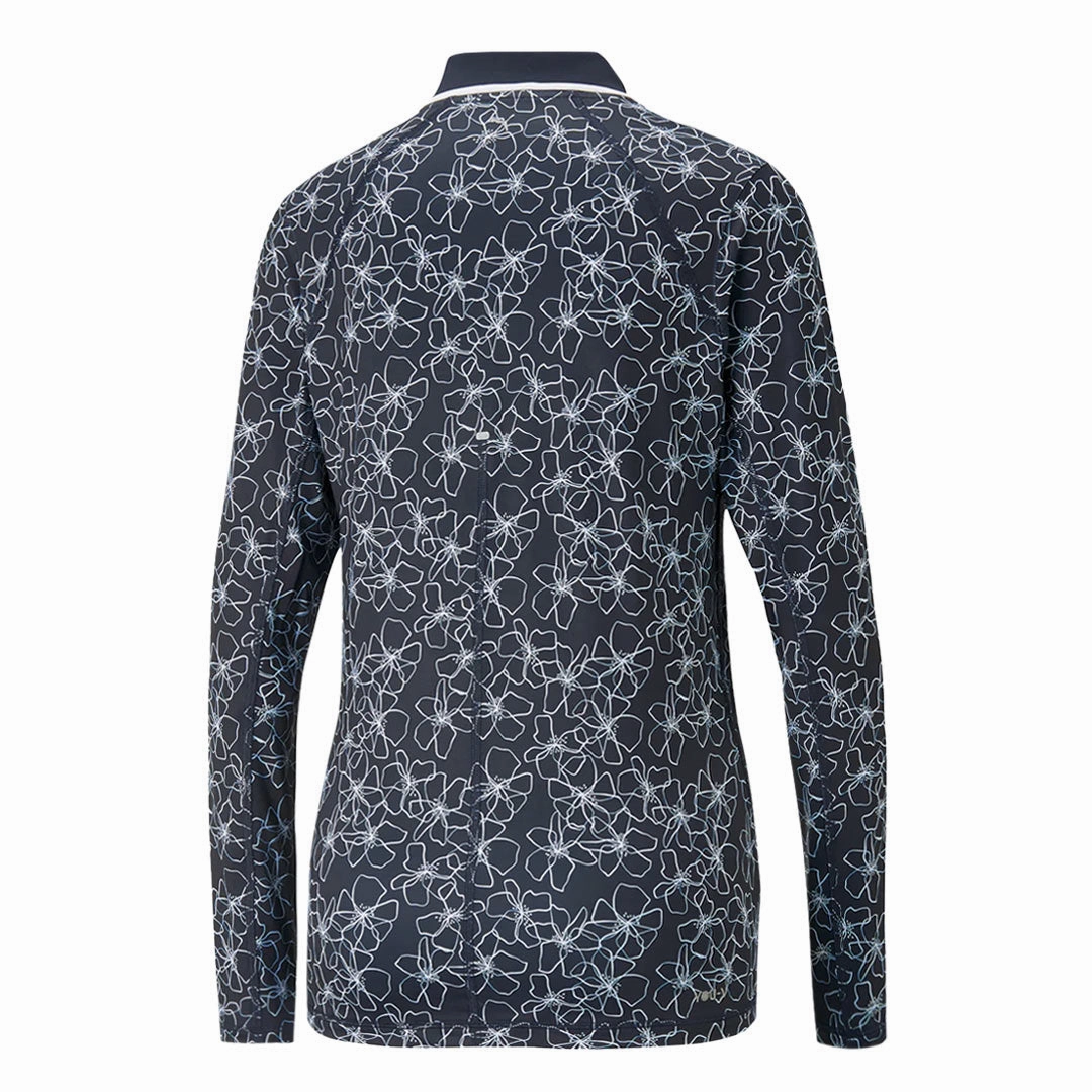 Puma - Women's YouV Island Flower Long Sleeve Polo (539037 01)