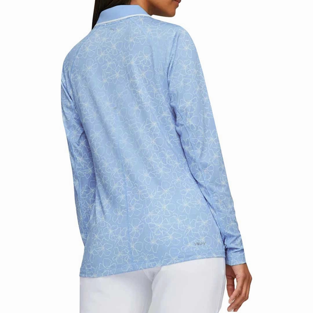 Puma - Women's YouV Island Flower Long Sleeve Polo (539037 02)