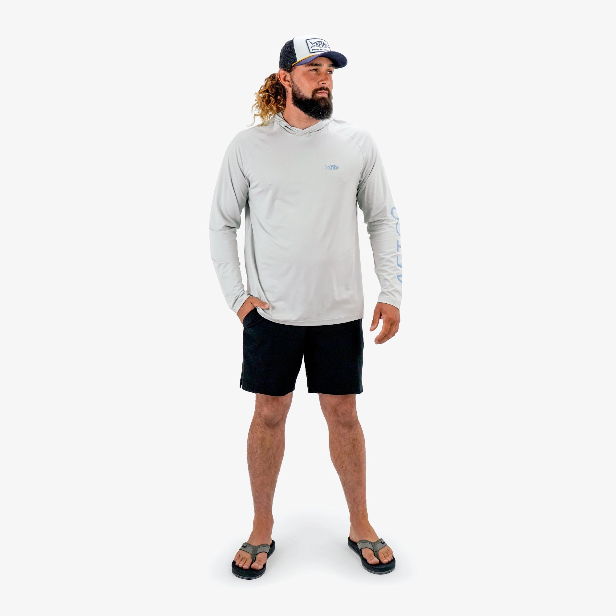 Samurai Sun Protection Hoodie Shirt