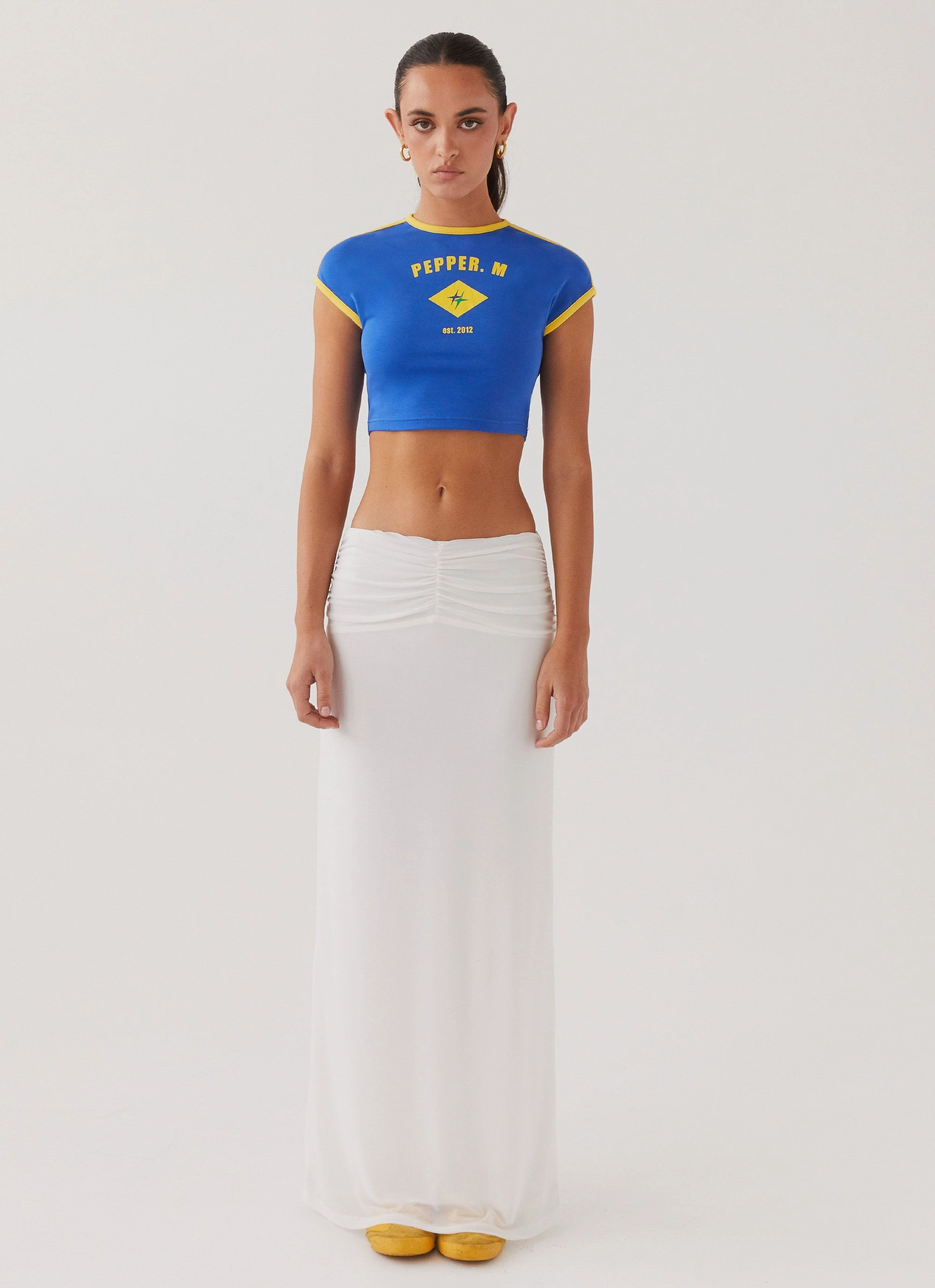 Say No More Baby Tee - Royal Blue