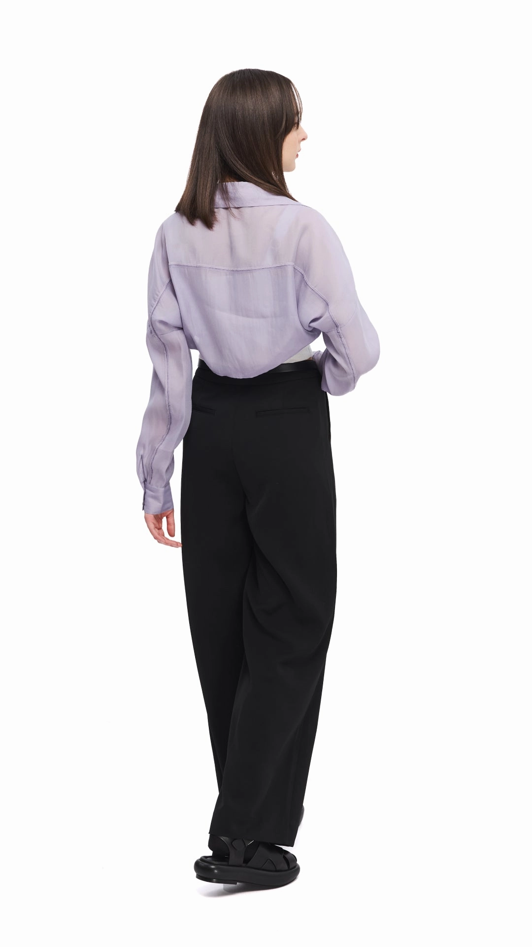 See-Through Crop Shirt