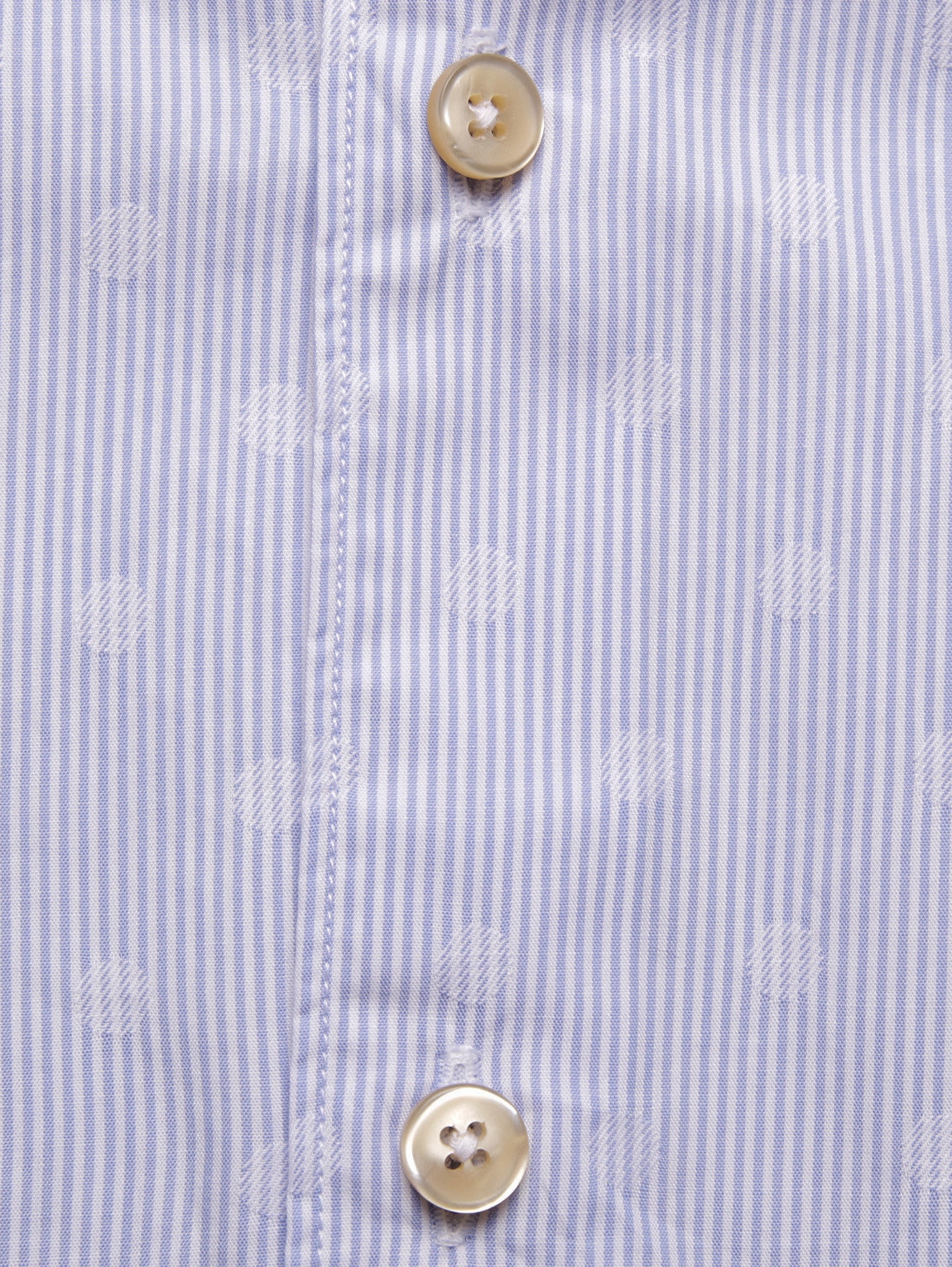 Shirt with Micro Stripes and White / light blue Polka Dots