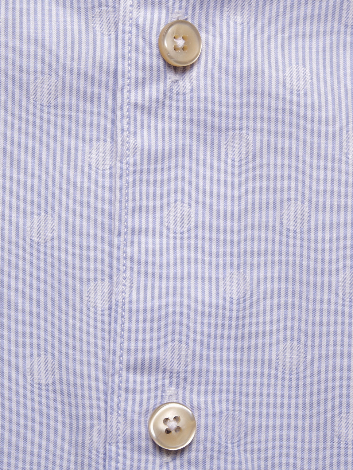 Shirt with Micro Stripes and White / light blue Polka Dots