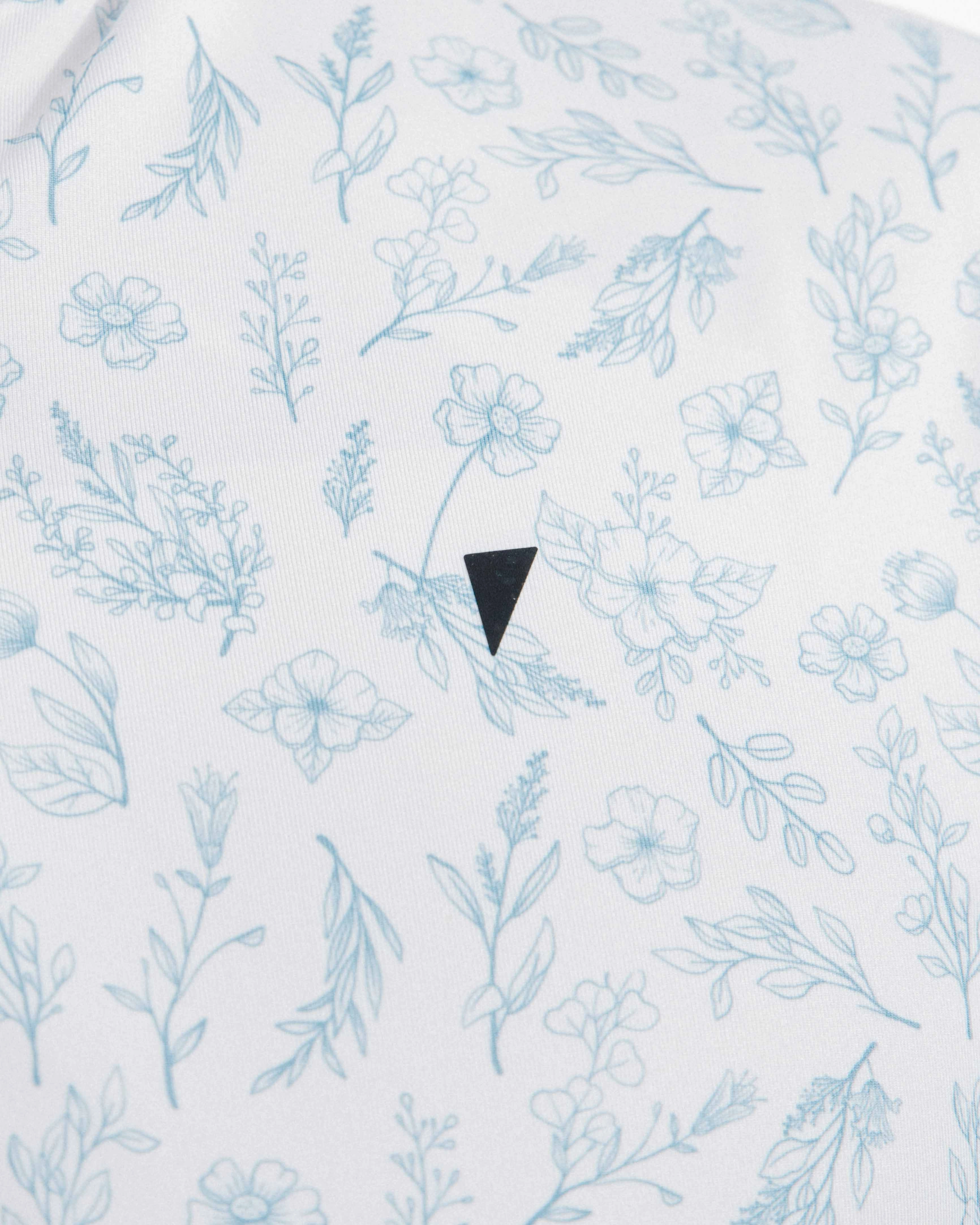 Slate Floral Blade Polo